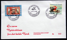 Greenland 1993 Cover  Minr.242  KANGERLUSSUA   (lot  807 ) - Cartas & Documentos