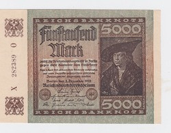 Billet De 5000 Mark Du 2-12-1922 Pick 81  Neuf - Otros & Sin Clasificación