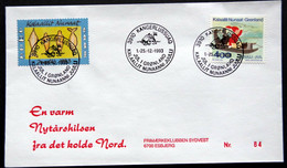 Greenland 1993 Cover  Minr.242  KANGERLUSSUA   (lot  807 ) - Covers & Documents