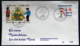 Greenland 1994 Cover  Minr.243  KANGERLUSSUA   (lot  1424 ) - Cartas & Documentos