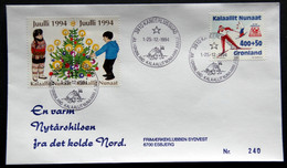 Greenland 1994 Cover  Minr.243  KANGERLUSSUA   (lot  1424 ) - Storia Postale