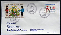 Greenland 1994 Cover  Minr.243  KANGERLUSSUA   (lot  1424 ) - Storia Postale