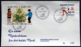 Greenland 1994 Cover  Minr.243  KANGERLUSSUA   (lot  1424 ) - Covers & Documents