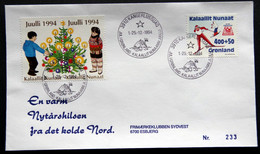 Greenland 1994 Cover  Minr.243  KANGERLUSSUA   (lot  1424 ) - Lettres & Documents