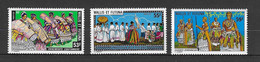 Wallis-et-Futuna N 221 à 223 ** Neuf Sans Charnière - Unused Stamps