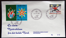 Greenland 1995 Cover  Minr.279  KANGERLUSSUA   (lot  1292 ) - Storia Postale