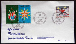 Greenland 1995 Cover  Minr.279  KANGERLUSSUA   (lot  1292 ) - Briefe U. Dokumente