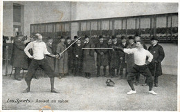 - Les Sports. - Assaut Au Sabre. - Scan Verso - - Fencing