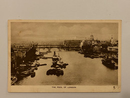 The Pool Of London, River Thames, Raphael Tuck & Sons Photogravure No 2190 Postcard - River Thames