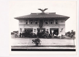 Fire Station - Balboa Canal Zone - Panama - Large Photo - & Fire Station, Old Cars - Professions