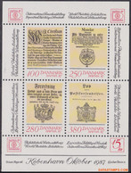 Denemarken 1985 - Mi:BL 4, Yv:BL 5, Block - XX - Hafnia 87 Copenhagen - Blocks & Kleinbögen