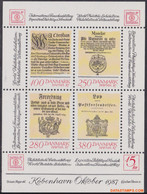 Denemarken 1985 - Mi:BL 4, Yv:BL 5, Block - XX - Hafnia 87 Copenhagen - Blocks & Sheetlets