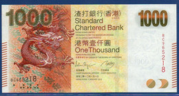 HONG KONG - Standard Chartered Bank - P.301b – 1000 Dollars 2012 UNC, Serie BC965218 - Hongkong