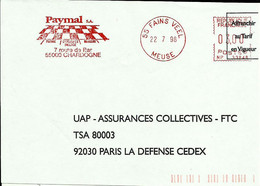 Lettre  EMA Secap Np 1998 Paymal Materiaux Sol Pierre Marbre Commerce  Industrie 55 Fains Veel Chardonne  A 64/28 - Autres & Non Classés