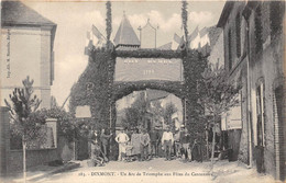 89-DIXMONT- UN ARC DE TRIOMPHE AUX FÊTES DU CENTENAIRE - Dixmont