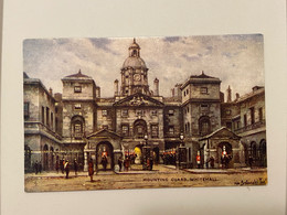 London Mounting Guard, Whitehall, Raphael Tuck & Sons Oilette 3585 Postcard - Whitehall