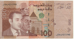 MOROCCO  100 Dirhams  P70  2002   " Last 3 Kings +  Green March At Back " - Morocco