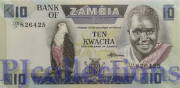 ZAMBIA 10 KWACHA 1986 PICK 26e UNC - Zambie