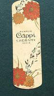 Parfum Cappi Cheramy Paris Parfums & Beauté Cartes Parfumées Anciennes (jusque 1960)pouvant Servir De Marque Page - Anciennes (jusque 1960)