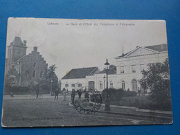 Lokeren   La Gare Et L' Hôtel Des Téléphone Et Télégraphe - Lokeren