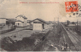 FRANCE - 54 - LUNEVILLE - La Gare Lunéville Blâmont Vue Du Pont De Moncel - Carte Postale Ancienne - Luneville