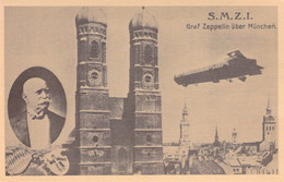 TRANSPORT - SMZI - Graf Zeppelin über München - Carte Postale Ancienne - Luchtschepen