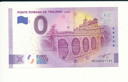 Billet Touristique 0 Euro - PONTE ROMANA DE TRAJANO CHAVES - MECA - 2020-1 - N° 1135 - Autres & Non Classés