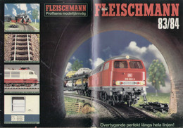 Catalogue FLEISCHMANN 1983/84 HO - PICCOLO - RALLY MONTE CARLO Schwedische - En Suédois - Ohne Zuordnung