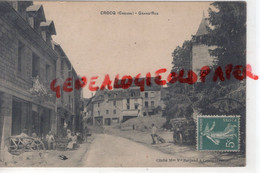 36- LE BLANC- VUE SUR L23- CROCQ - GRAND RUE - HOTEL - EDITEUR VVE BARJAUD - Crocq