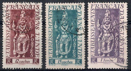 INDE Timbres-poste N°242 à 244 Oblitérés TB ( N°242 -1 Dent ) Cote : 3€50 - Used Stamps