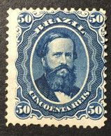 1876 - Brazil - Emperor Dom Pedro II - 50R - Nuevos