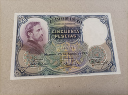 Billete De 50 Pesetas, Año 1931, AUNC - 50 Pesetas