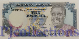 ZAMBIA 10 KWACHA 1991 PICK 31b UNC - Zambie