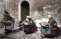 Métiers - Bruges - Dentelières Au Travail - Carte Postale Ancienne - Craft