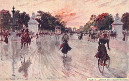 Arts - Peinture - Paris Avenue Des Champs Elysées - Georges STEIN - Carte Postale Ancienne - Peintures & Tableaux