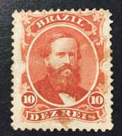 1877 - Brazil - Emperor Dom Pedro II - 10R - New - Neufs