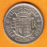 Grande Bretagne - Half Crown Elisabeth II - 1954 - K. 1/2 Crown