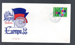 Liechtenstein/CEPT 1960 Europe Stamp (Michel 398) Nice Used On FDC - Lettres & Documents