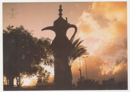 SAUDI ARABIA ,THE COFFE POT ,AD DALLAH - A SYMBOL OF ARABIC HOSPITALITY ,POSTCARD - Arabie Saoudite