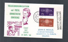 Irland/CEPT 1960 Satz 146/47 Luxus Gebraucht Auf FDC - Covers & Documents