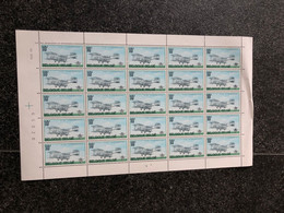 Belgie 1973 1676 AIRPLANE FULL SHEET MNH PLAATNUMMER 2 - 1971-1980