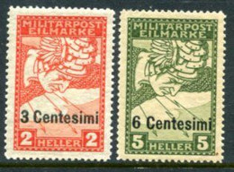 AUSTRIAN FELDPOST In ITALY 1917 Overprint On Newspaper Express Stamps. LHM / *.  Michel 24-25 - Nuevos