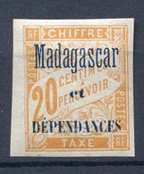 Réf 53 CL2 < --  MADAGASCAR Yvert TAXE N° 3 * Neuf Ch Infime - MH * - Neufs