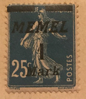 MEMEL - 1922 — 1 Mark AVEC DÉFAUT - Unused Stamps