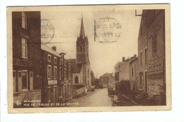 BEAURAING  RUE DE L'EGLISE ET DE LA GROTTE  1933 - Beauraing