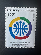 Niger 1995 Mi. 1164 25e Anniversaire De L'ACCT A.C.C.T. Agence Coopération Culturelle Et Technique MNH ** 1 Val. - Níger (1960-...)