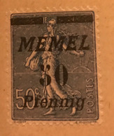 MEMEL - 1922 — 50 Pfennig - Unused Stamps