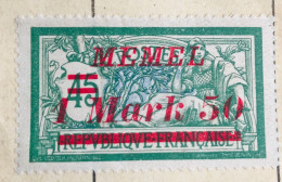 MEMEL - 1922 — 1 Mark 50 - Nuovi