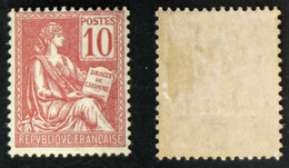 N° 116 10c Mouchon Type 2 Neuf N* TB Cote 55€ - 1900-02 Mouchon