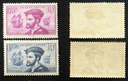 N° 296-297 Paire Jacques CARTIER TB Neuf N* Cote 82€ - Nuevos